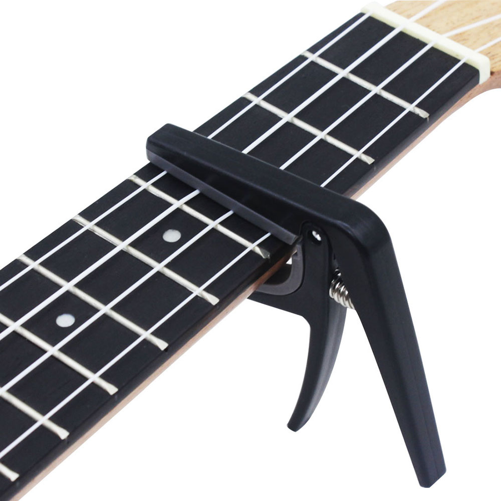 Musical Instrument Hawaii - Профессиональный черный каподастр для укулеле, зажим
