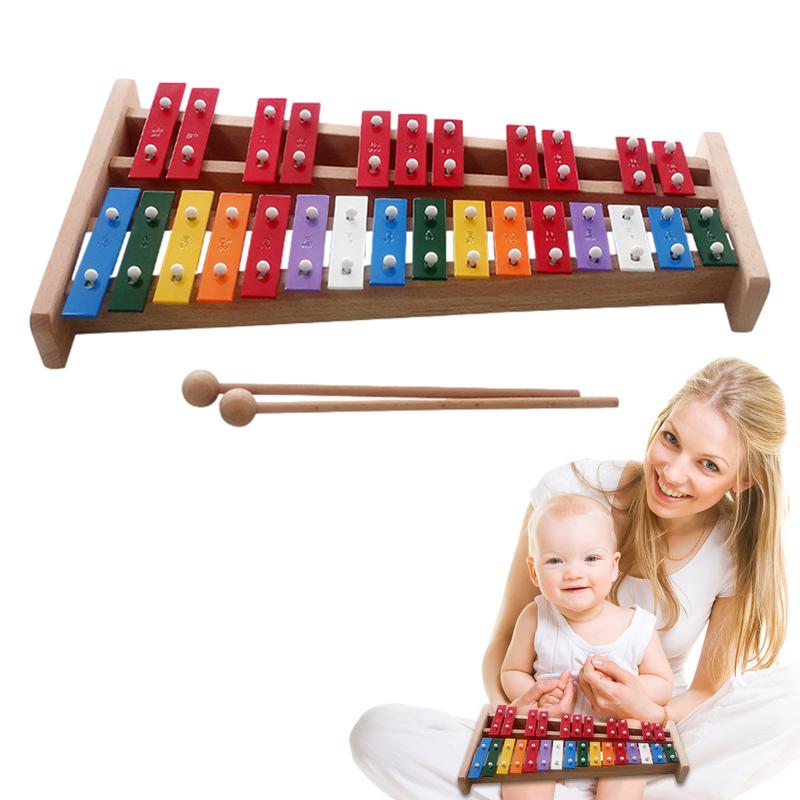Musical Instrument For Babies - 27-нотный ксилофон, колокольчик, красочная ударная детская