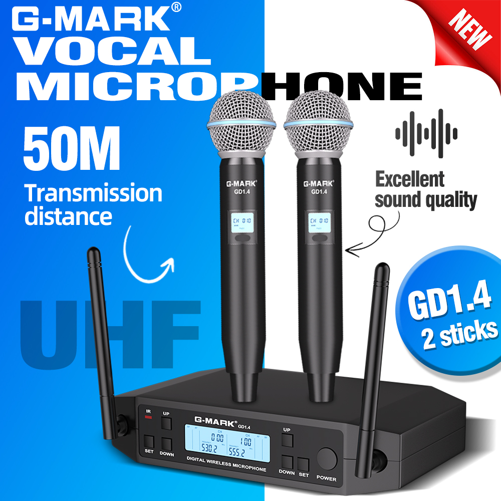 Shure Mic Sm7B - G-MARK GLXD4 Профессиональный беспроводной микрофон UHF