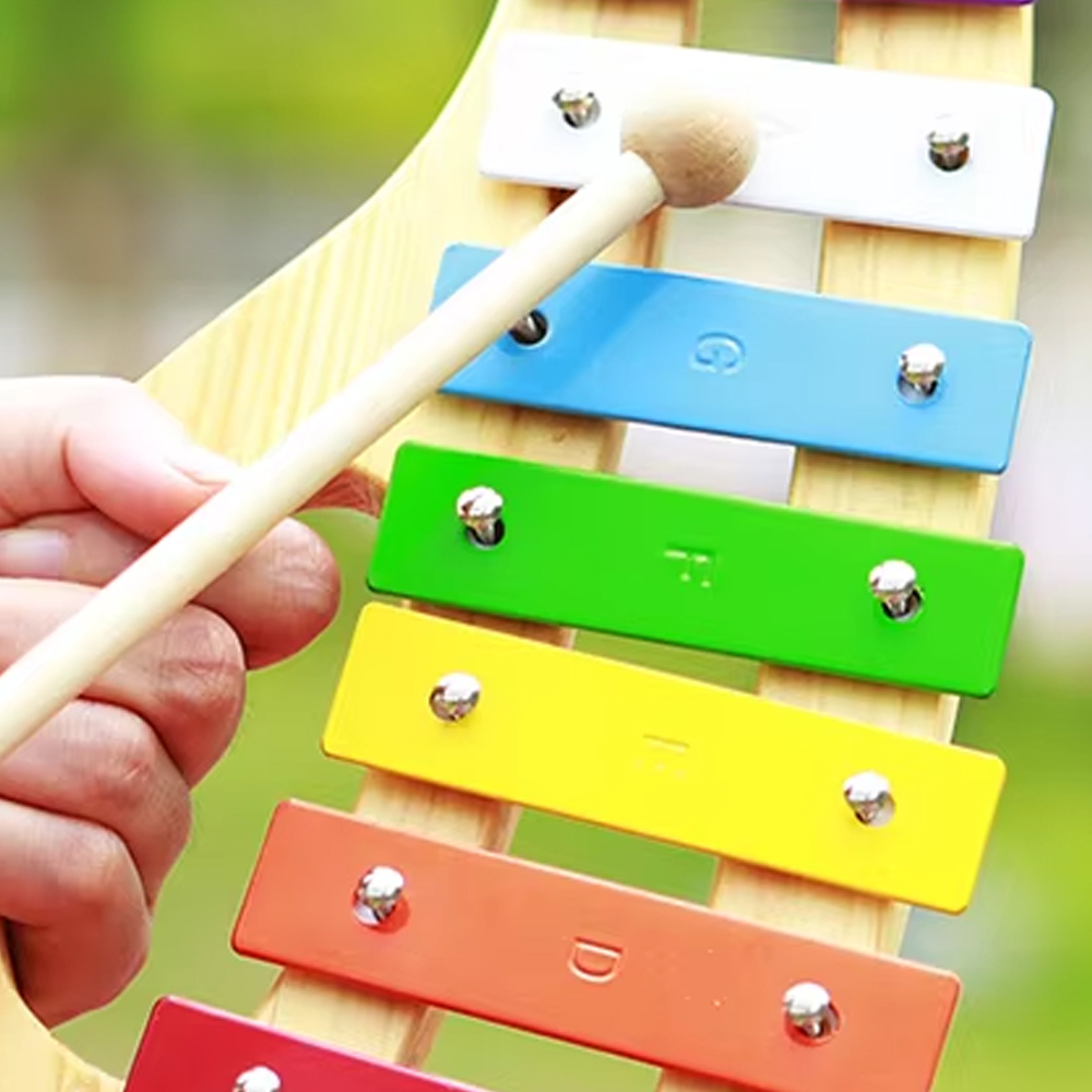 Musical Instrument Glockenspiel - 8-нотный ксилофон Orff, музыкальный инструмент, кленовый