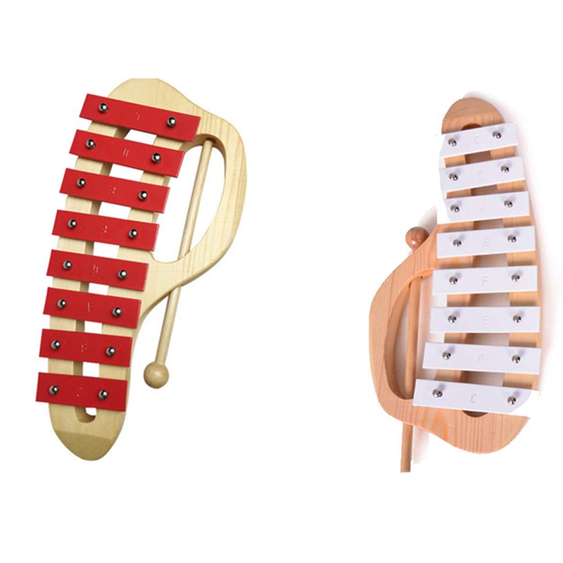 Musical Instrument Glockenspiel - AD10 Ручной ксилофон Glockenspiel с молотками