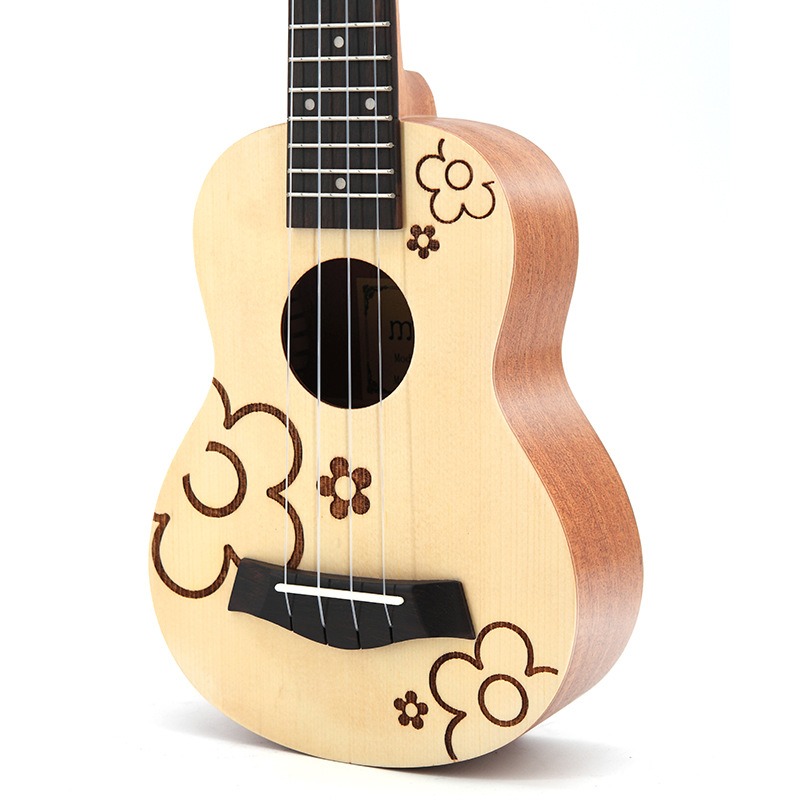Musical Instrument Hawaii - 21-дюймовая укулеле из ели с узором