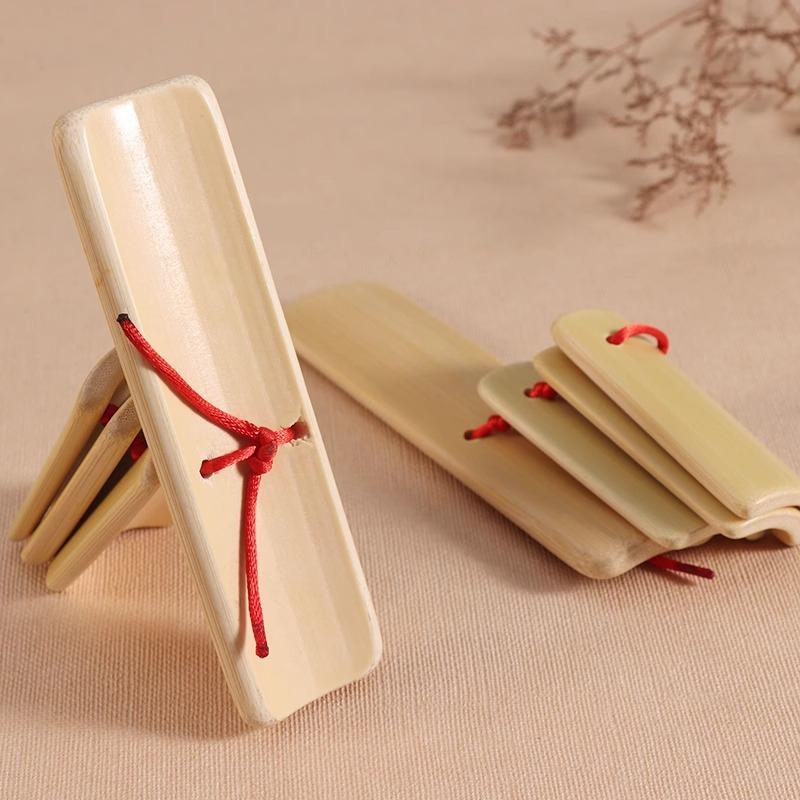 Musical Instrument Clapper - Детские игрушки-хлопушки из натурального бамбука в