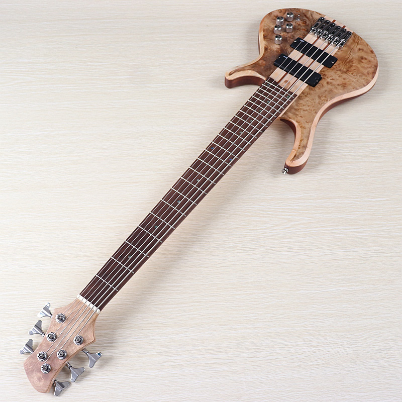 Bass Guitar Fretless - Активная электрическая бас-гитара с заусенцами дерева,