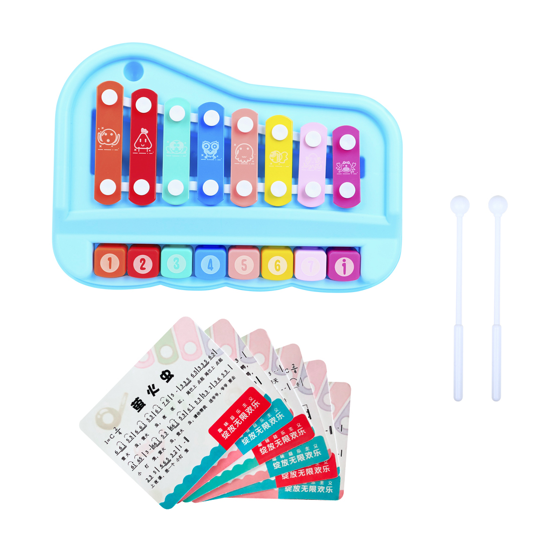 Детский ксилофон SY-73, 8-нотн – обзор и цена Musical Instrument Glockenspiel