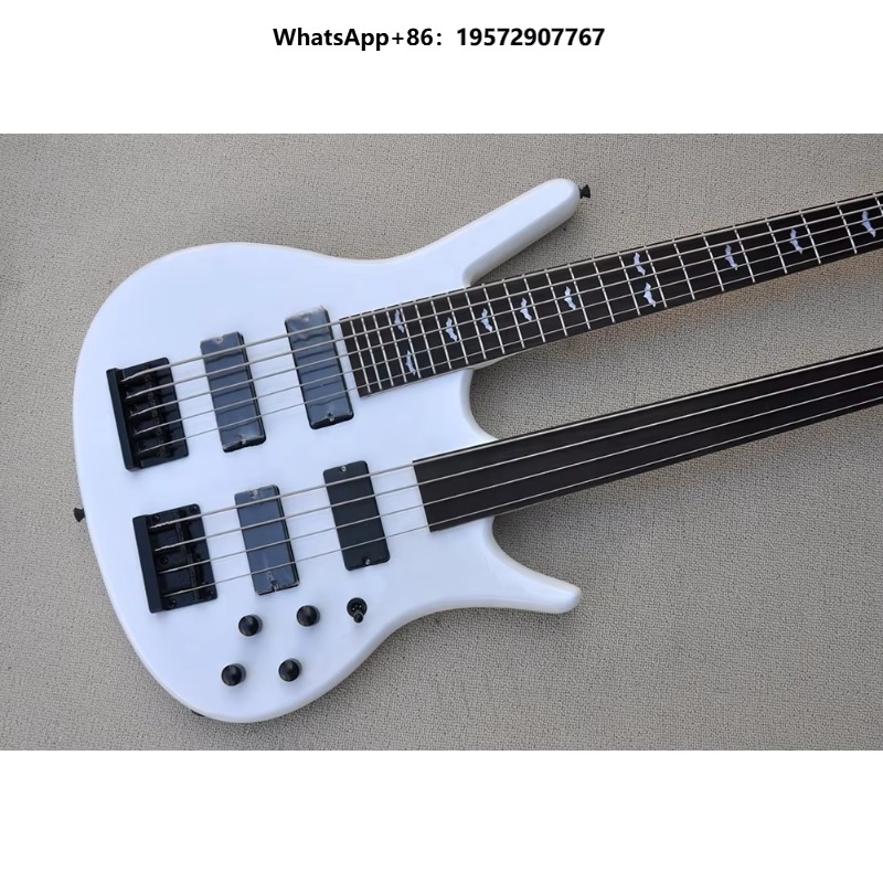 Двухгрифовая 4+5-струнная элек – обзор и цена Bass Guitar Fretless