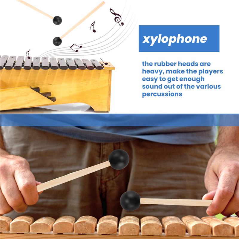 2 шт. Мягкие резиновые палочки – обзор и цена Musical Instrument Glockenspiel