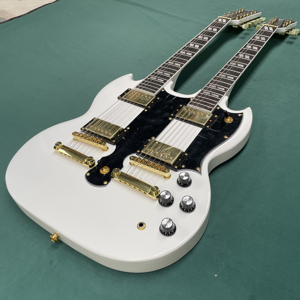 Двухгнездная белая 6-струнная  – обзор и цена Electric Guitar Beginner