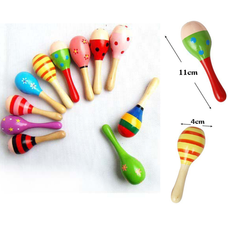 2 шт. красочные деревянные мал – обзор и цена Musical Instrument For Babies